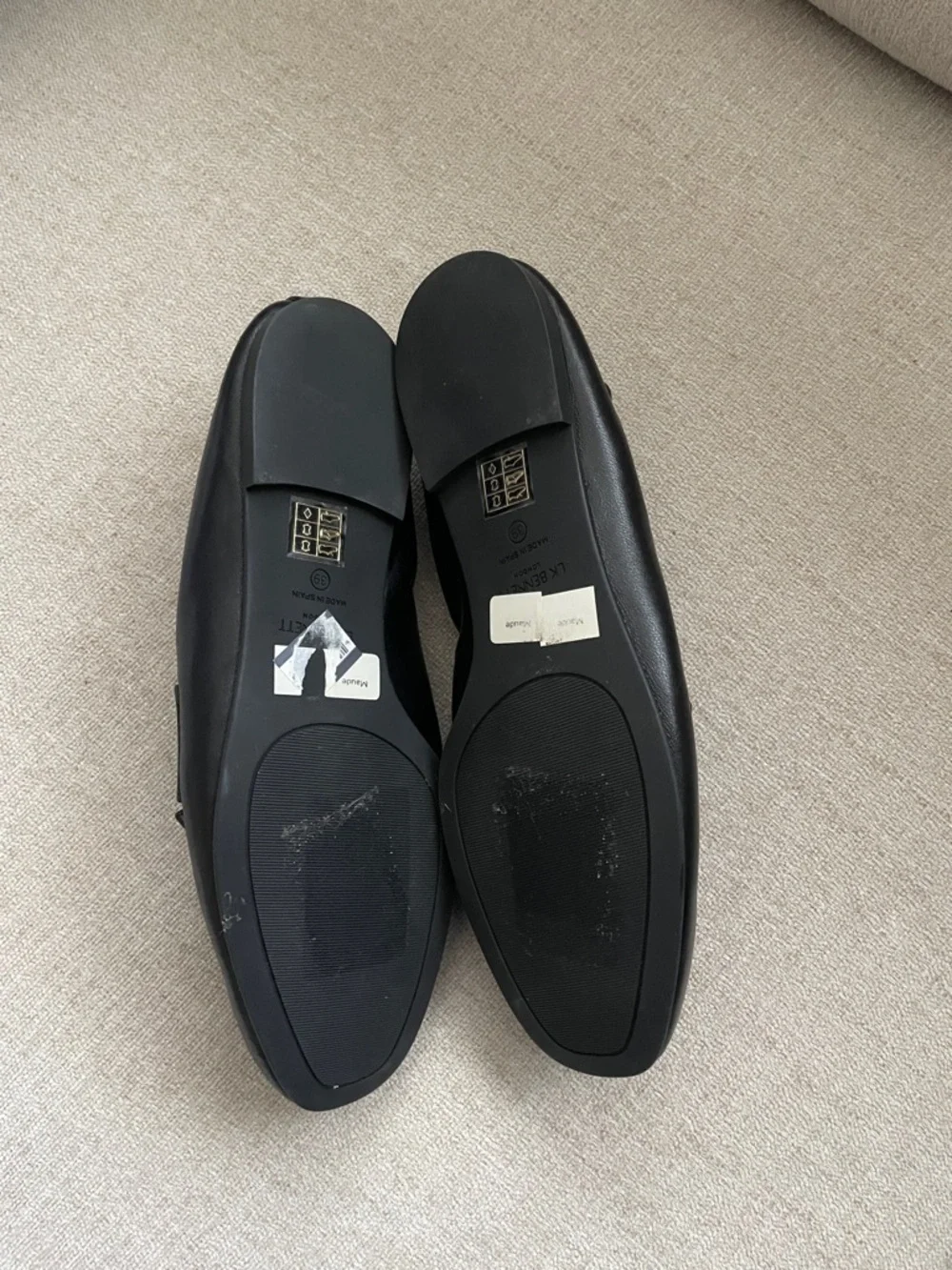 LK Bennett Maude Nappa Leather Bow Loafers- Size 9